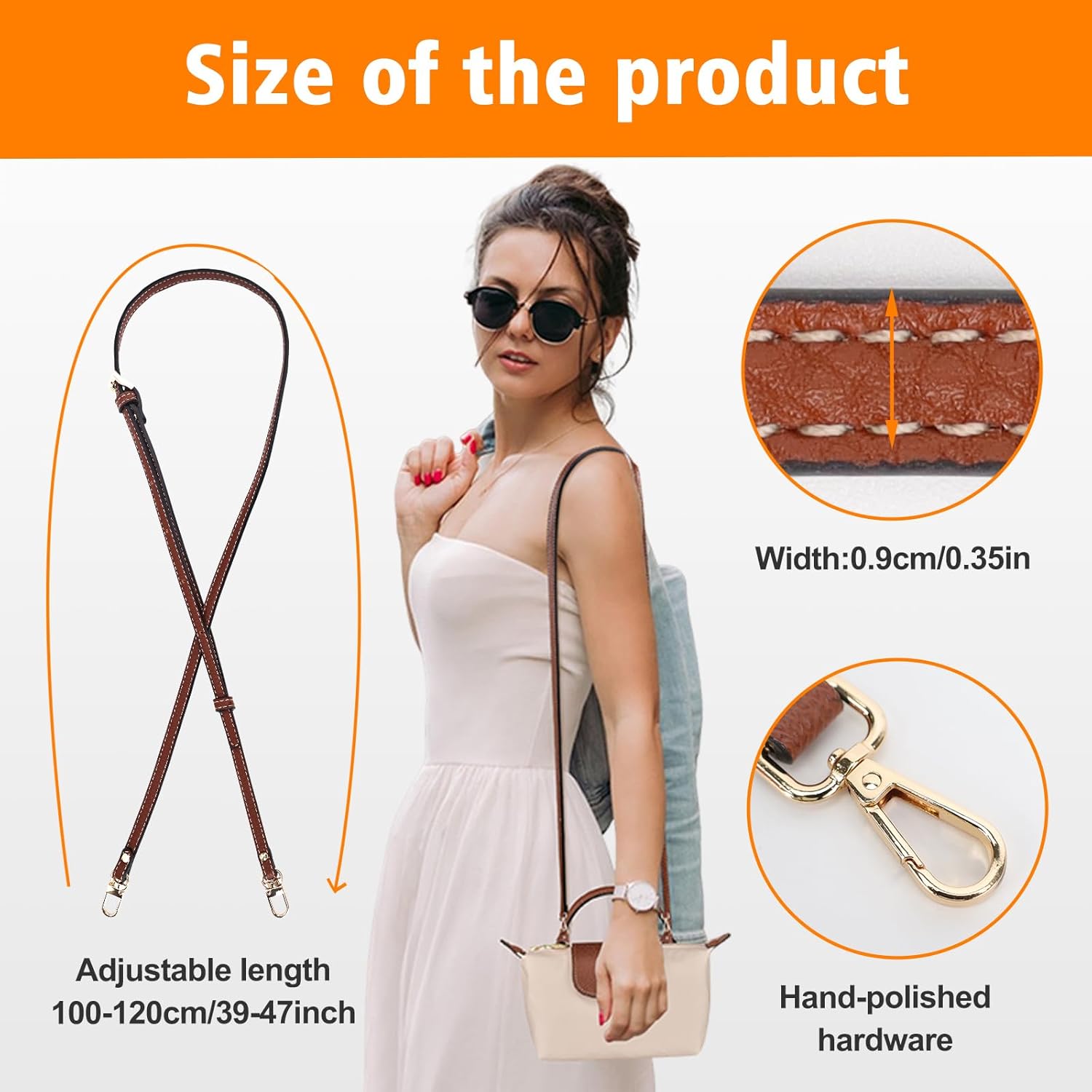 Thumbnail 3 de Longchamp mini bag strap 0.9 cm adjustable