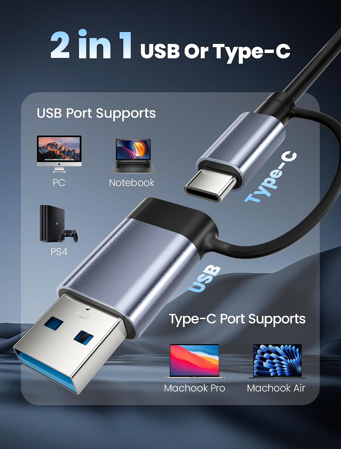 Detalle de NEUTYPECHIC Hub Neutypechic 7-en-1 USB-C