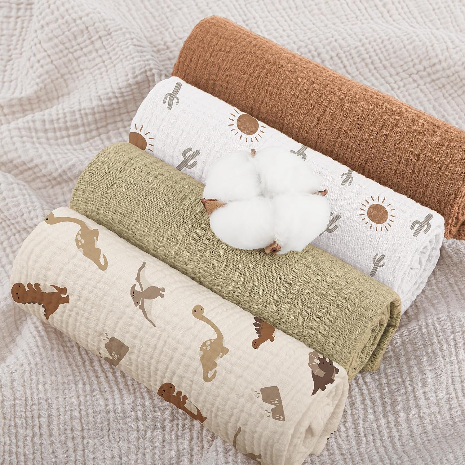 Thumbnail 1 de Susurration Muslin Cloths 60x60cm 8 Pack