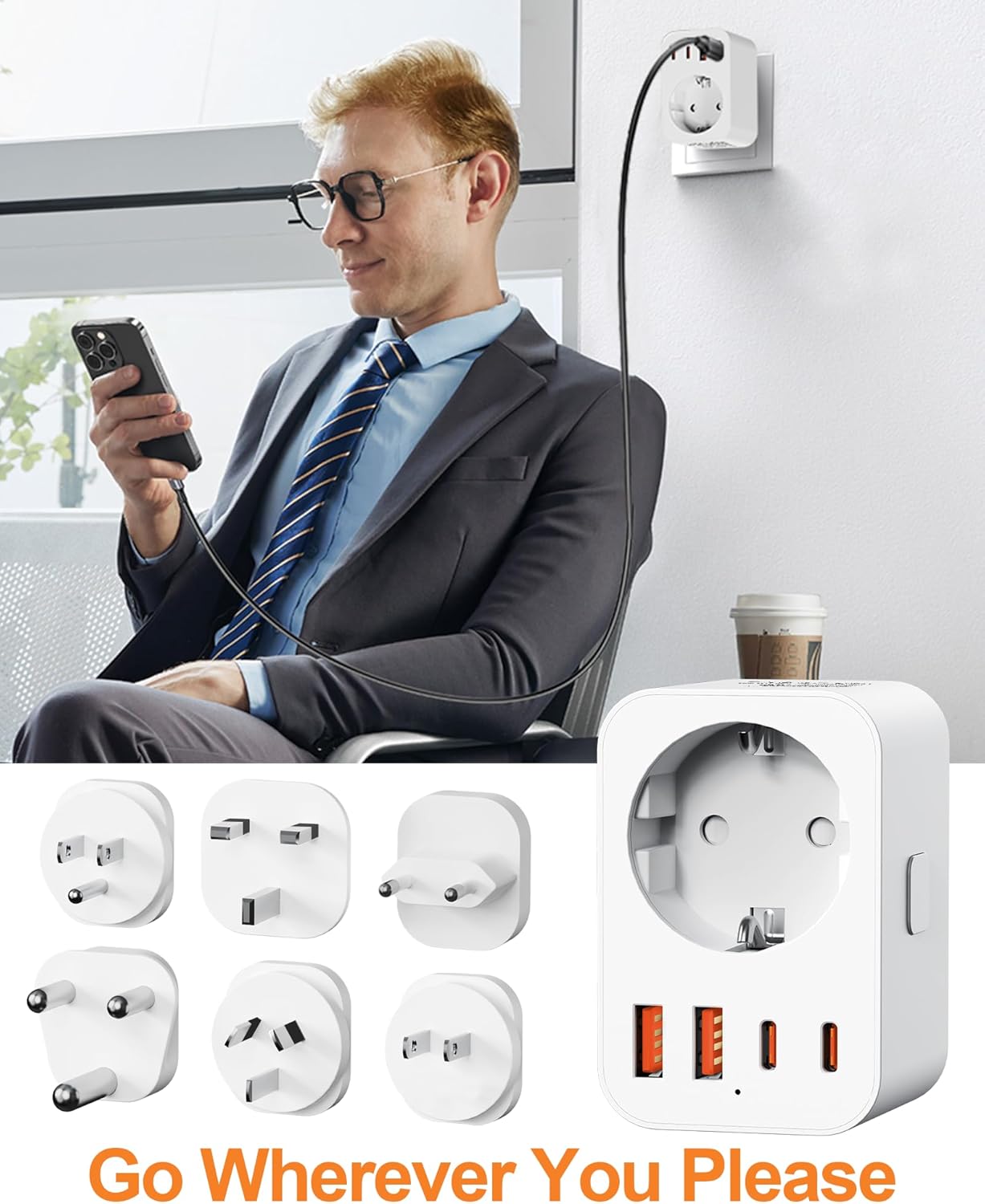 Thumbnail 6 de Denlane Universal Reiseadapter 6 Steckaufsätze 🔌
