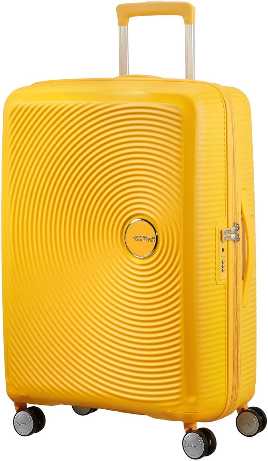 Detalle de American Tourister Soundbox Spinner M Erweiterbar 67 cm – Gelb (Golden Yellow)