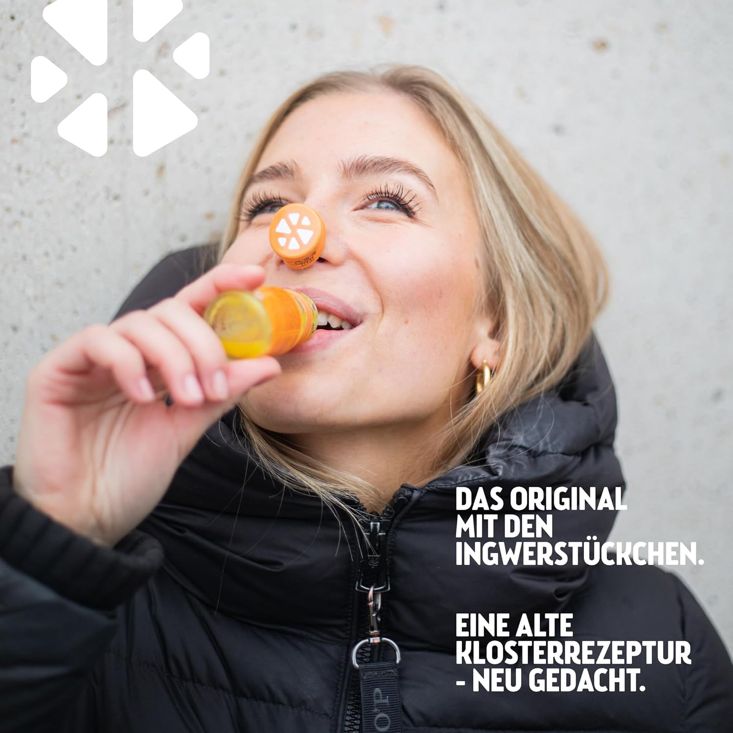 Detalle de Kloster Kitchen Bio Ingwer Shot Kurkuma (12 Shots) in Glasflasche – vegan, ohne Zusatzstoffe