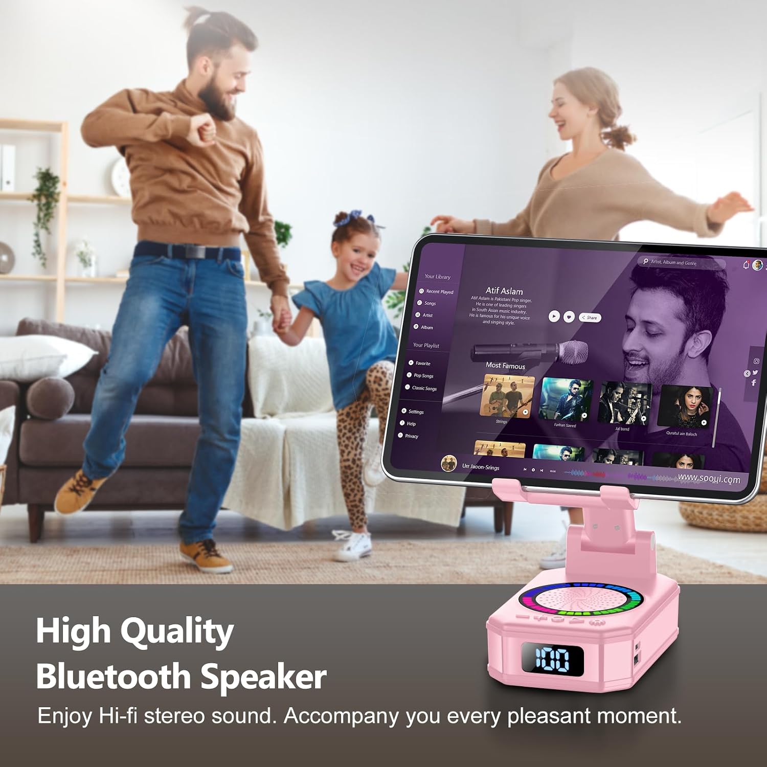 Thumbnail 4 de Foldable Phone Charger Stand with Bluetooth Speaker