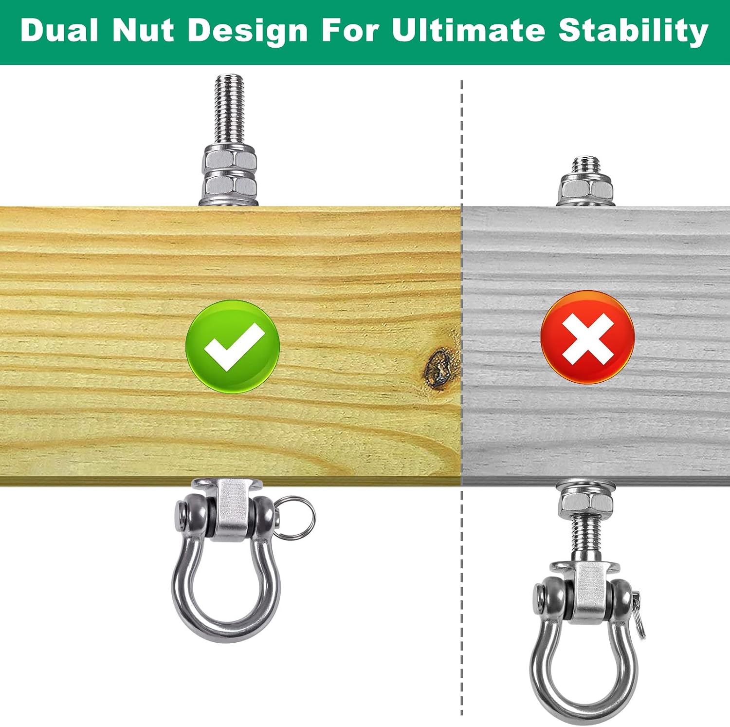 Detalle de SELEWARE Swing Hangers Stainless Steel