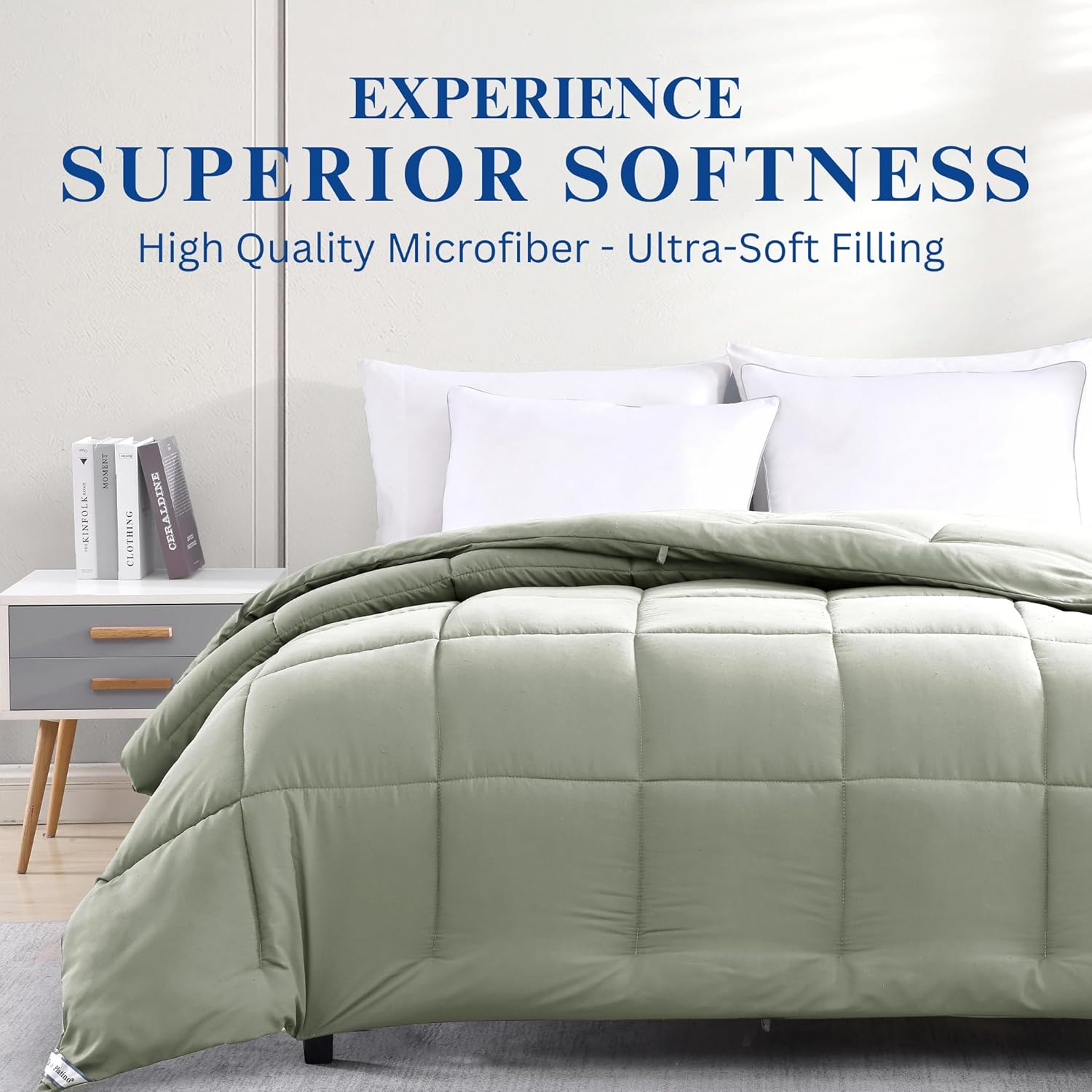 Detalle 2 de Casa Platino Super King Duvet 10.5 Tog All Seasons with Corner Tabs – Mineral