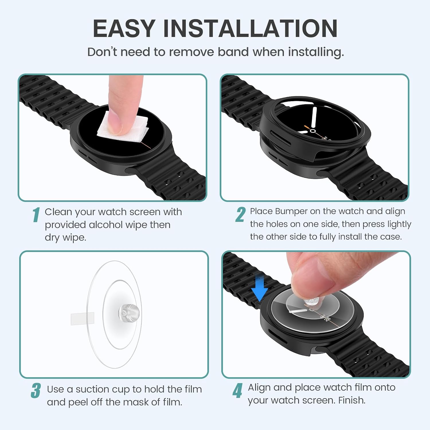 Thumbnail 6 de Tensea Galaxy Watch 8 screen protector 40mm