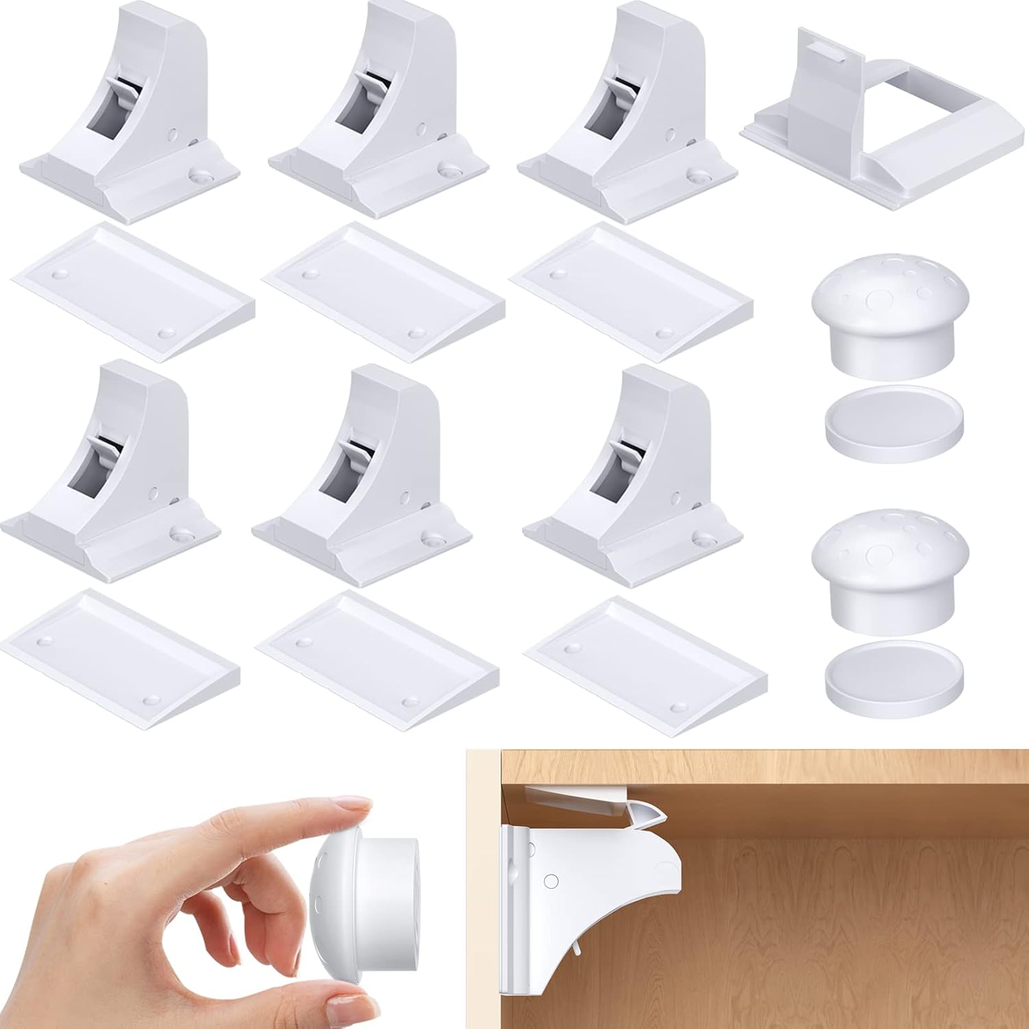 Detalle de Magnetic Child Safety Cupboard Locks 30lb