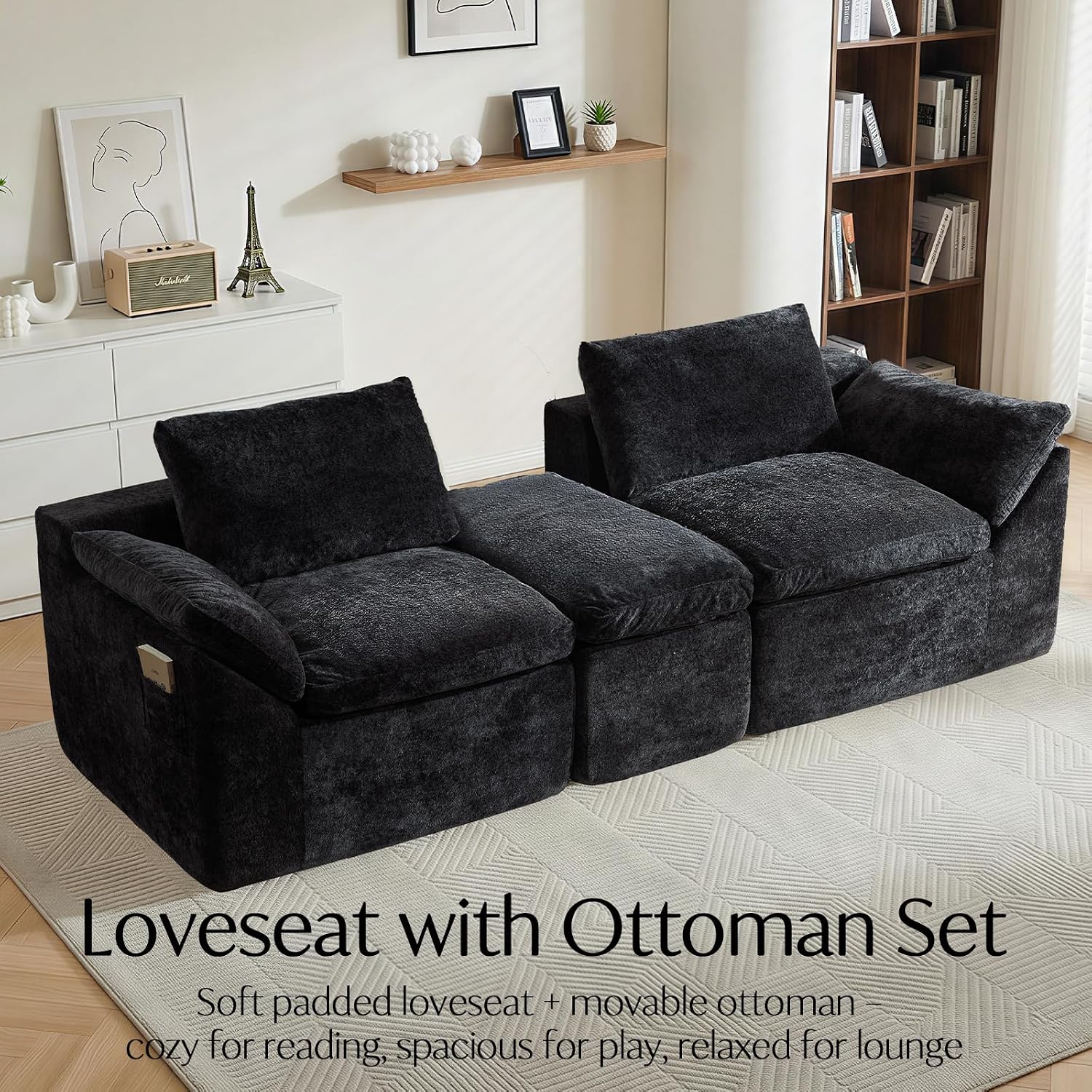 Detalle de Vamcheer Boneless Loveseat 58" x 77" x 25