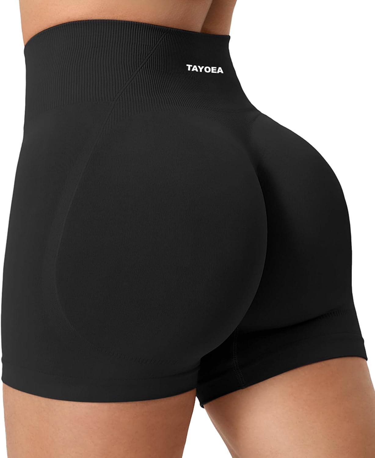 Detalle 2 de TAYOEA Sport Short Damen – Scrunch Butt Lifting, Seamless Push Up Gyms Short
