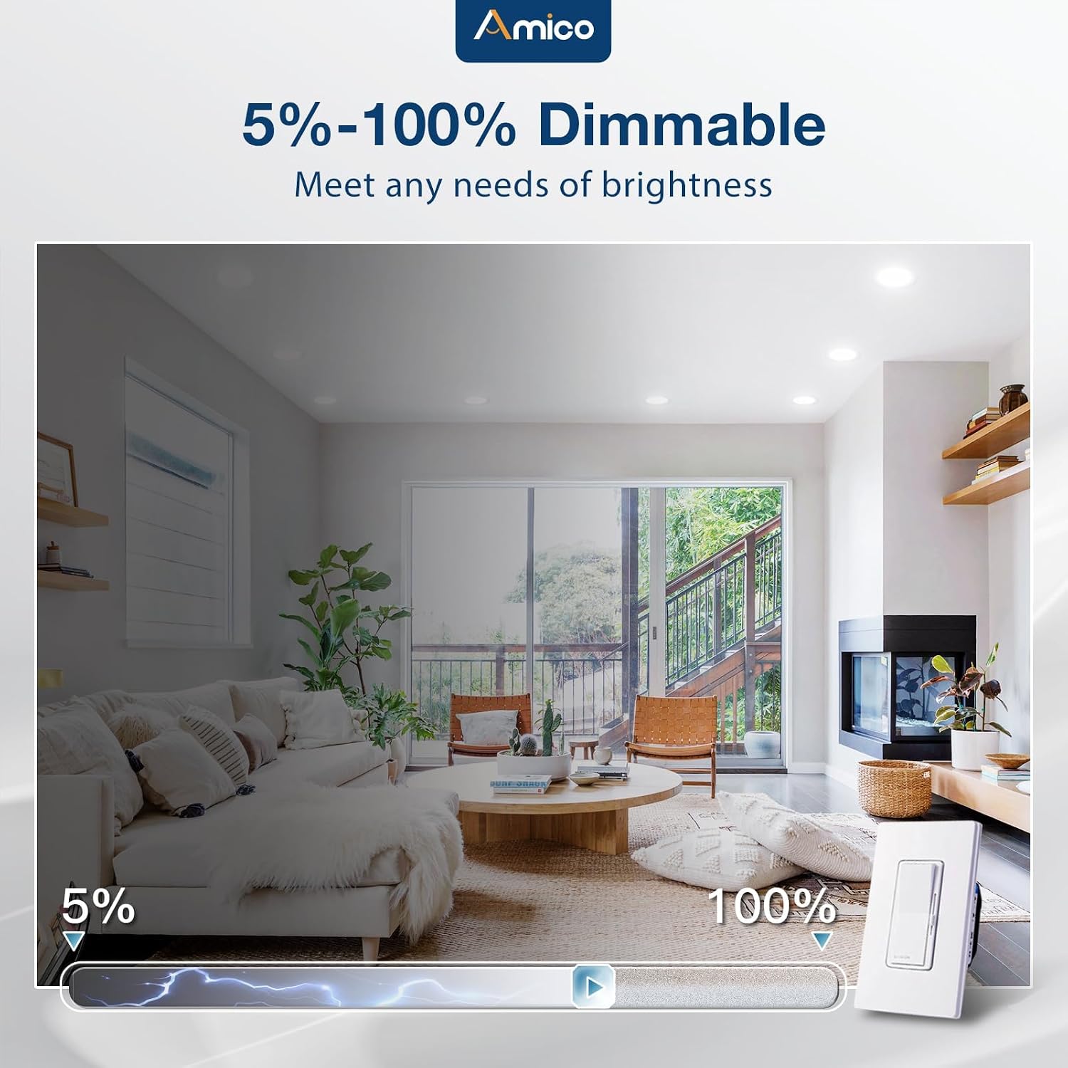 Thumbnail 5 de Amico 5/6 Inch Recessed LED Lights, 12 Pack ⚡