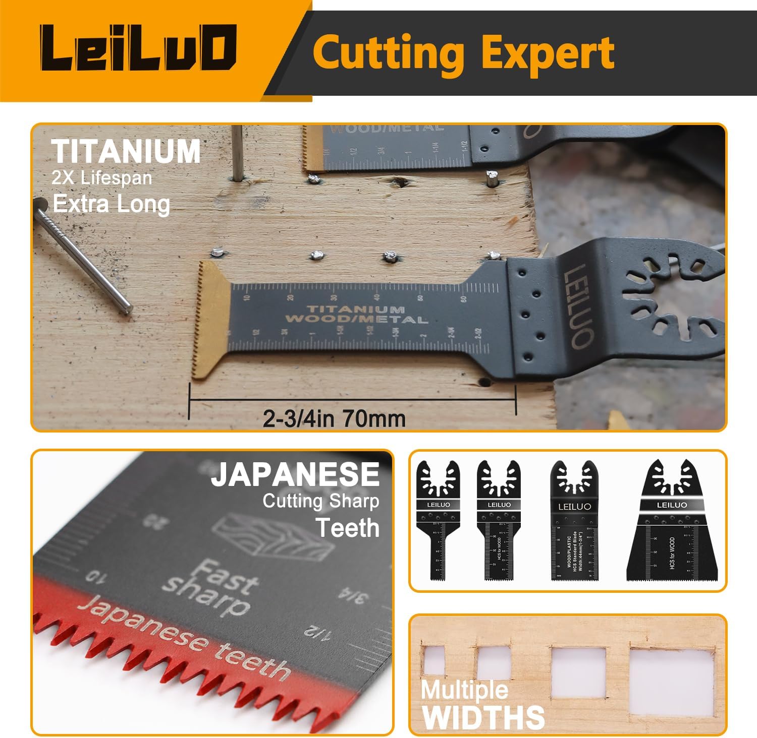 Thumbnail 4 de LEILUO 155-piece Oscillating Multi-Tool Kit 🛠