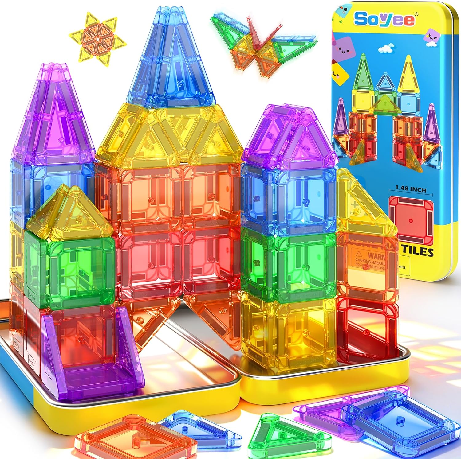 Detalle de Soyee Magnetische Bausteine Reiseset für Kinder