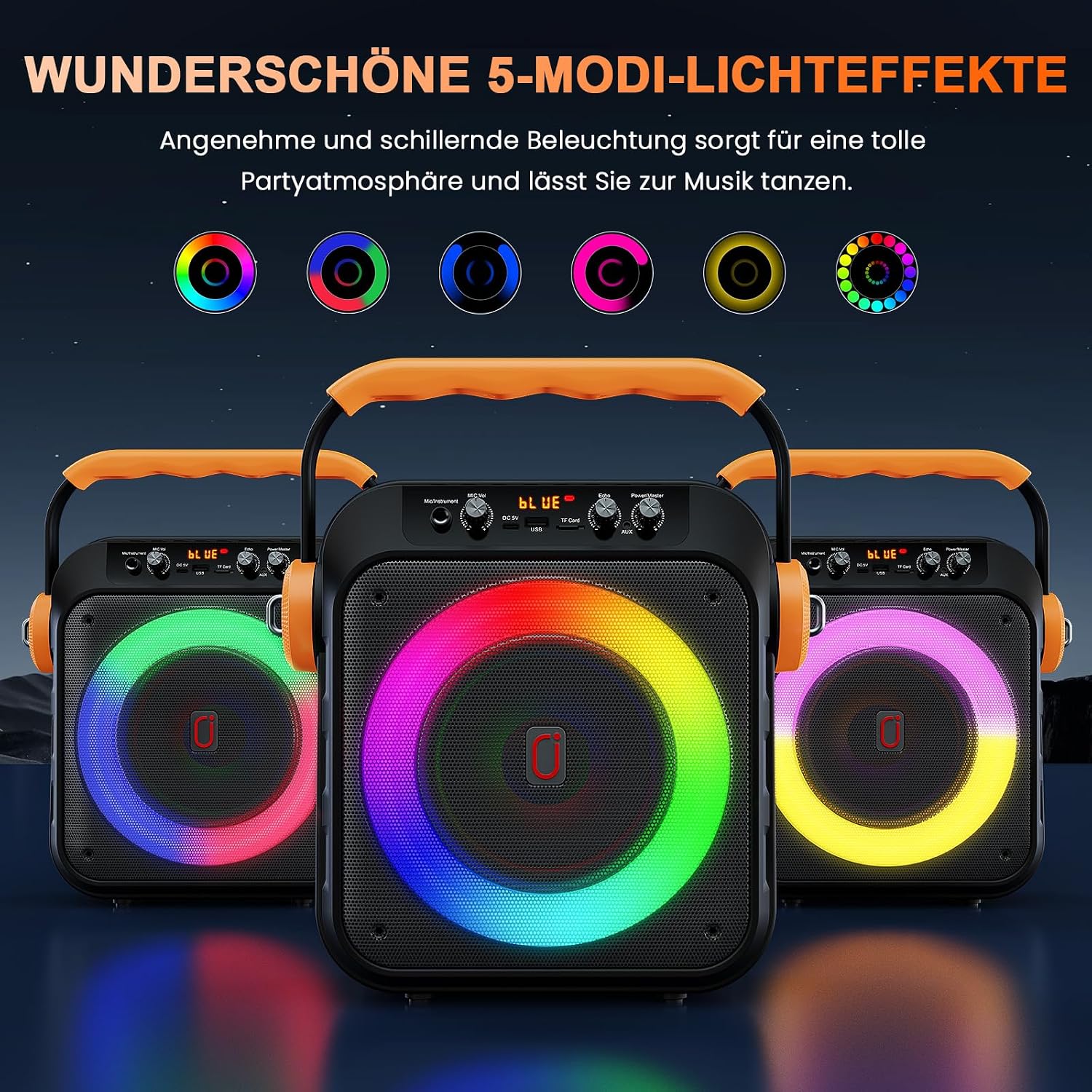 Thumbnail 2 de JYX Karaoke Maschine mit 2 Mikrofonen