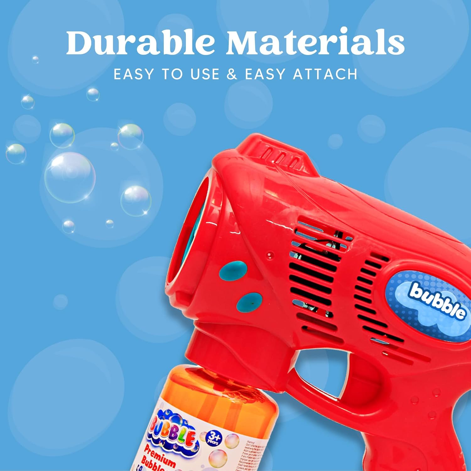 Thumbnail 5 de JOYIN 2 Bubble Guns (Age 3+) with 2 Bubble Solution bottles — kids’ bubble blaster for outdoor play