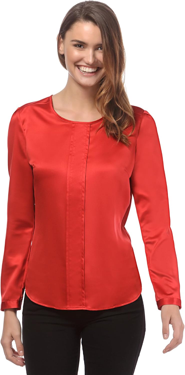 Detalle de Vincenzo Boretti Blusa a taglio abbastanza aderente con scollo rotondo