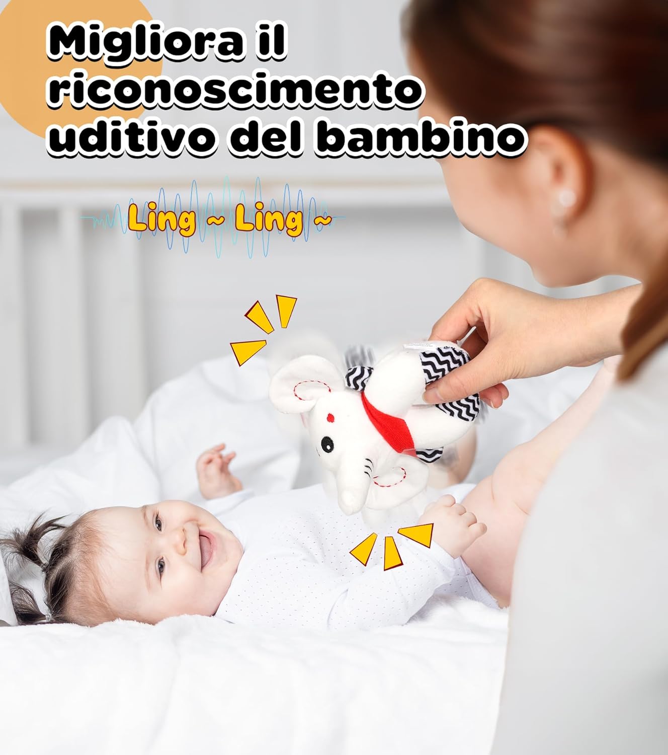 Thumbnail 3 de Perbabe Giochi Neonato 31 pz: libro sensoriale, carte bianco/nero e accessori Montessori 0-12 mesi