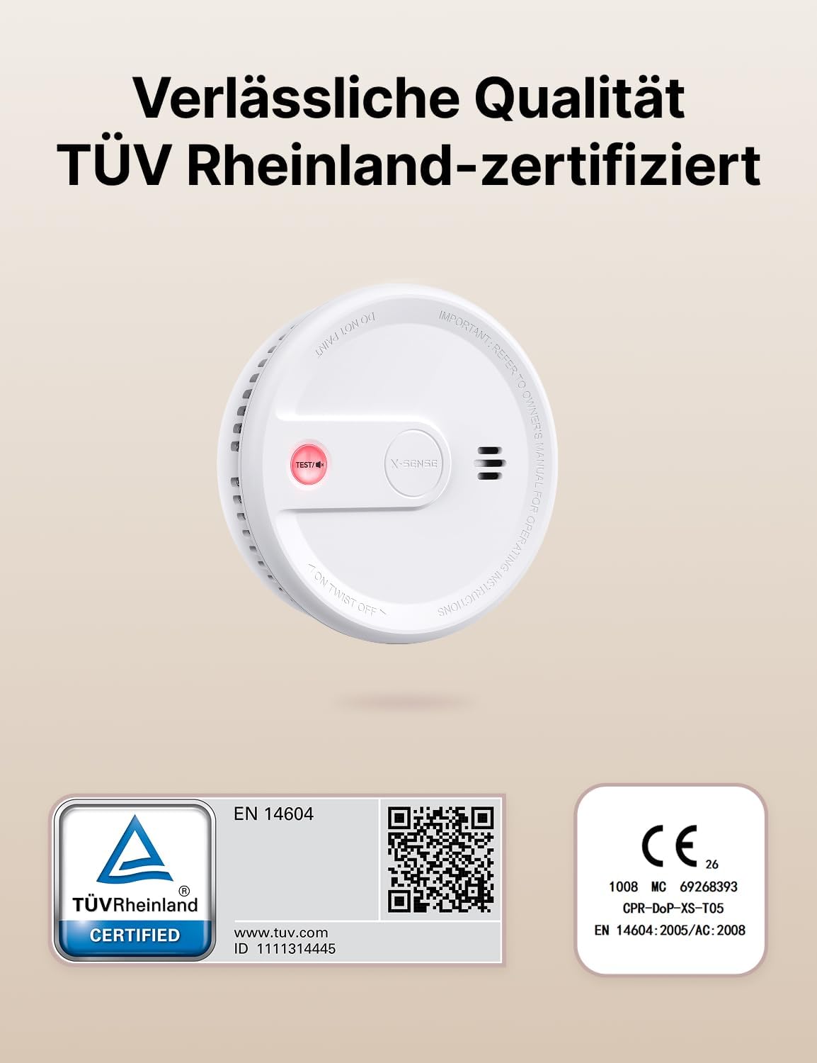 Thumbnail 1 de X-Sense XS0G-SN Rauchmelder 10 Jahre Batterie