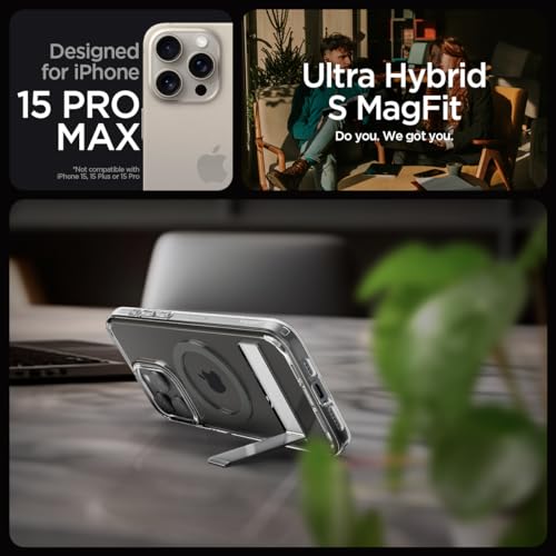 Detalle 2 de Spigen coque magnétique iPhone 15 Pro Max avec béquille