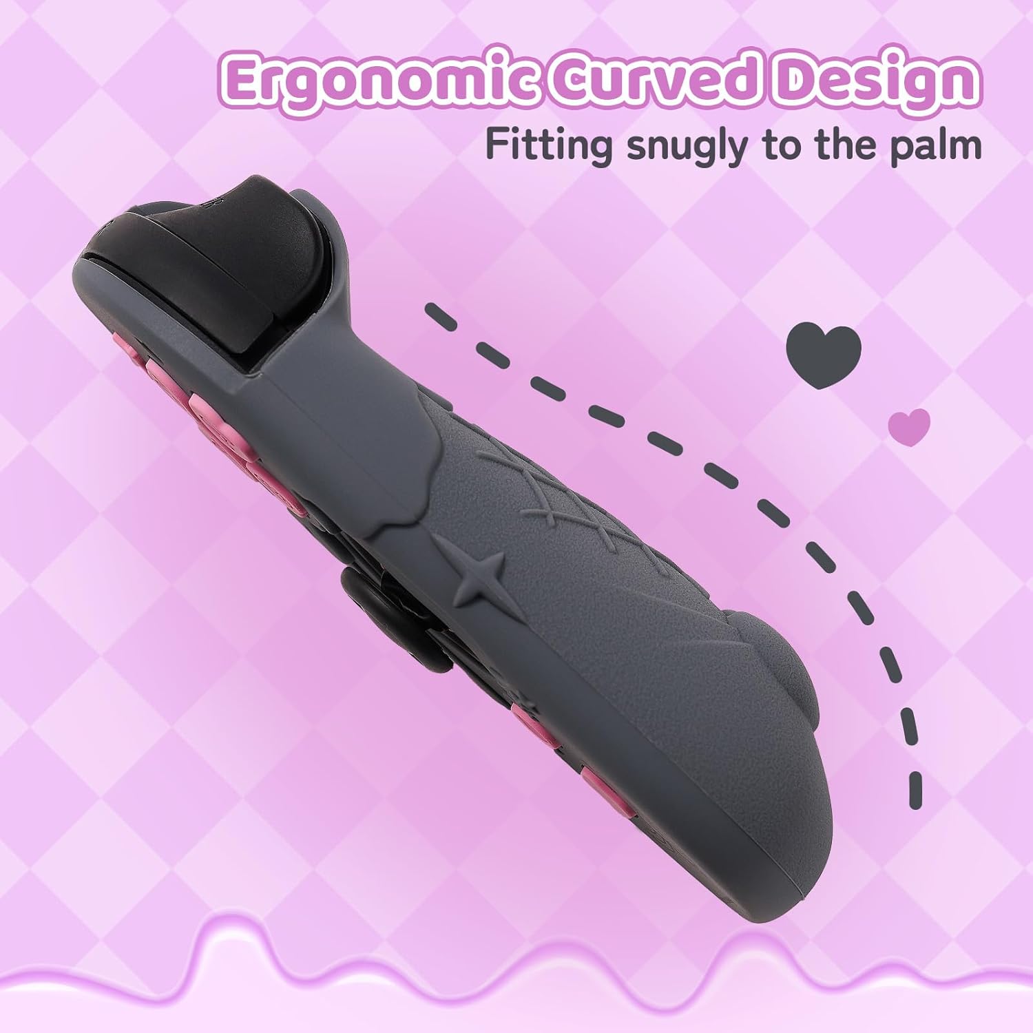 Thumbnail 2 de Kuitmor Protective Shell for Joy-Con on Switch 2 (2025 model) Controller – Soft Silicone Anti-Scratch Cover Case (Black)