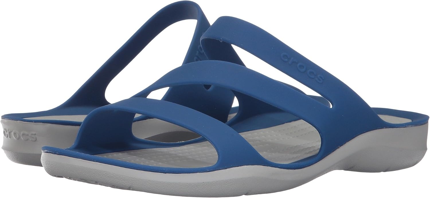 Detalle de Crocs Swiftwater Sandal W Lightweight Navy White (37/38 EU) – Sandalias femeninas sin cordones