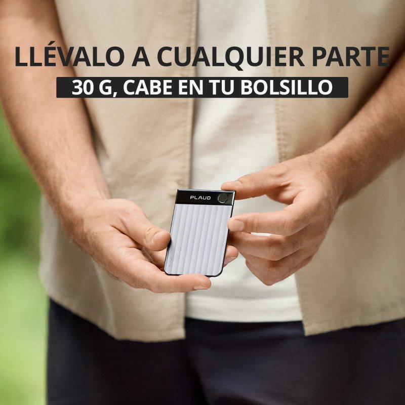 Detalle 2 de Plaud Note Pro 64GB: Grabadora IA ultracompacta para reuniones y contenido técnico