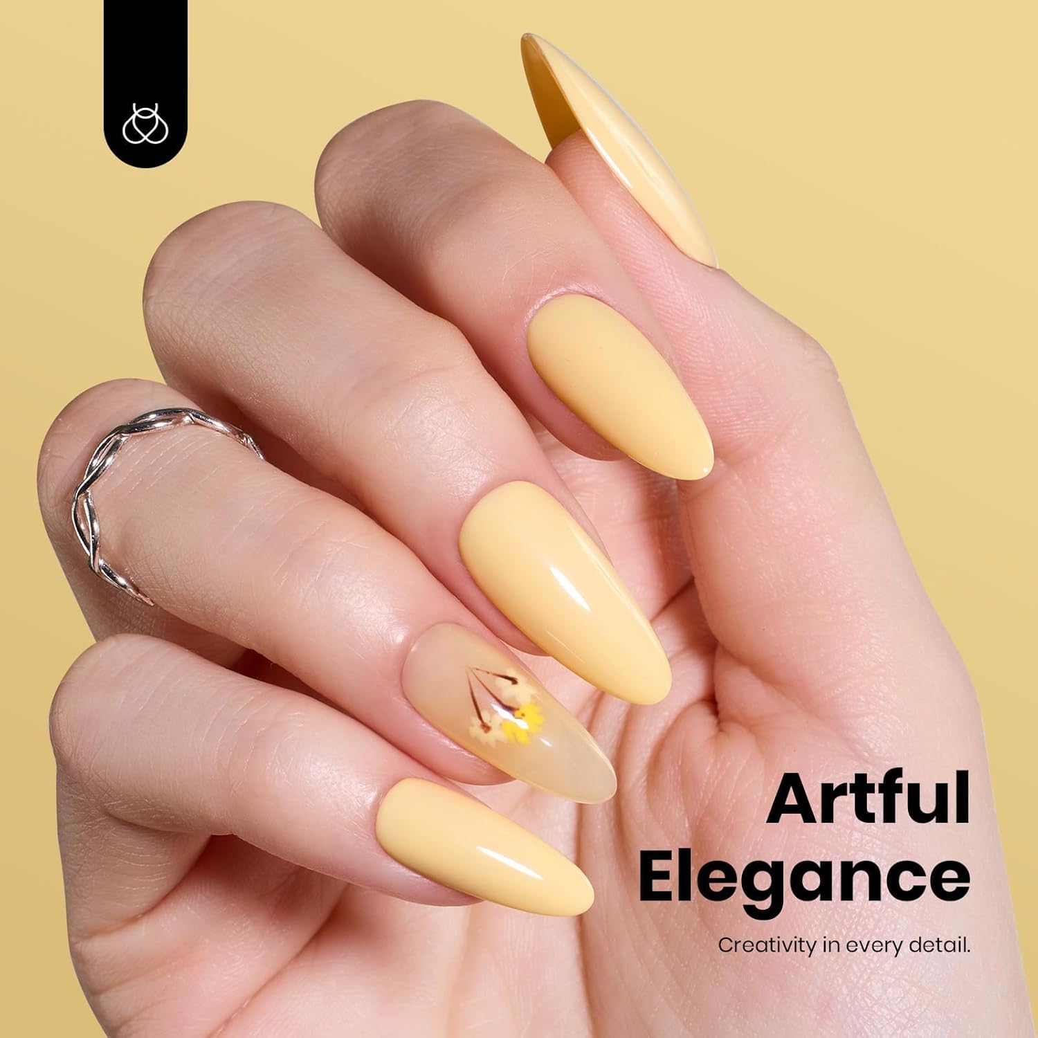 Thumbnail 4 de Beetles pastellgelber Gel-Nagellack (15 ml) für UV-/LED, Butter Time – hellgelb