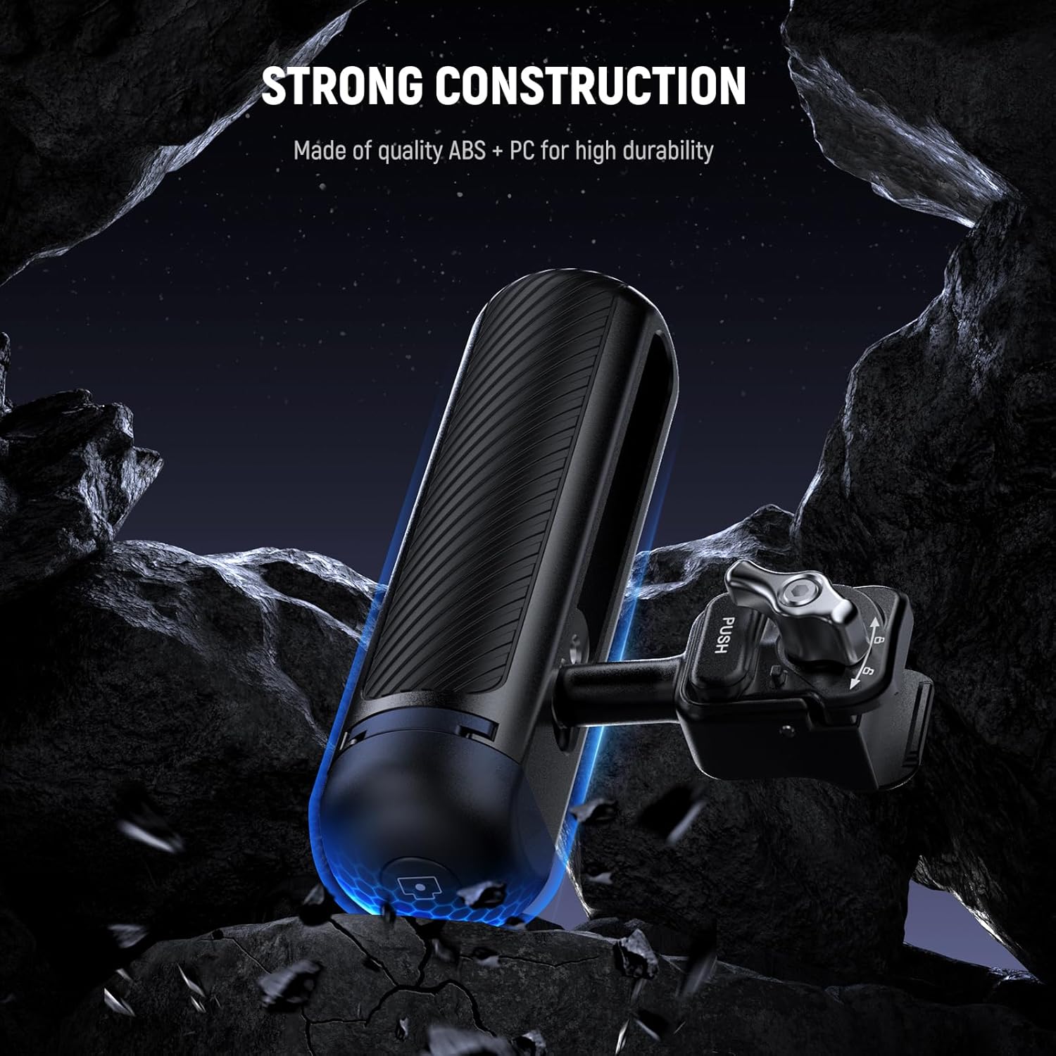 Thumbnail 6 de NEEWER RT005E : lot de 2 couvre-chaussures pour poignée latérale Bluetooth PA045E (ABS + PC) avec piles CR2032