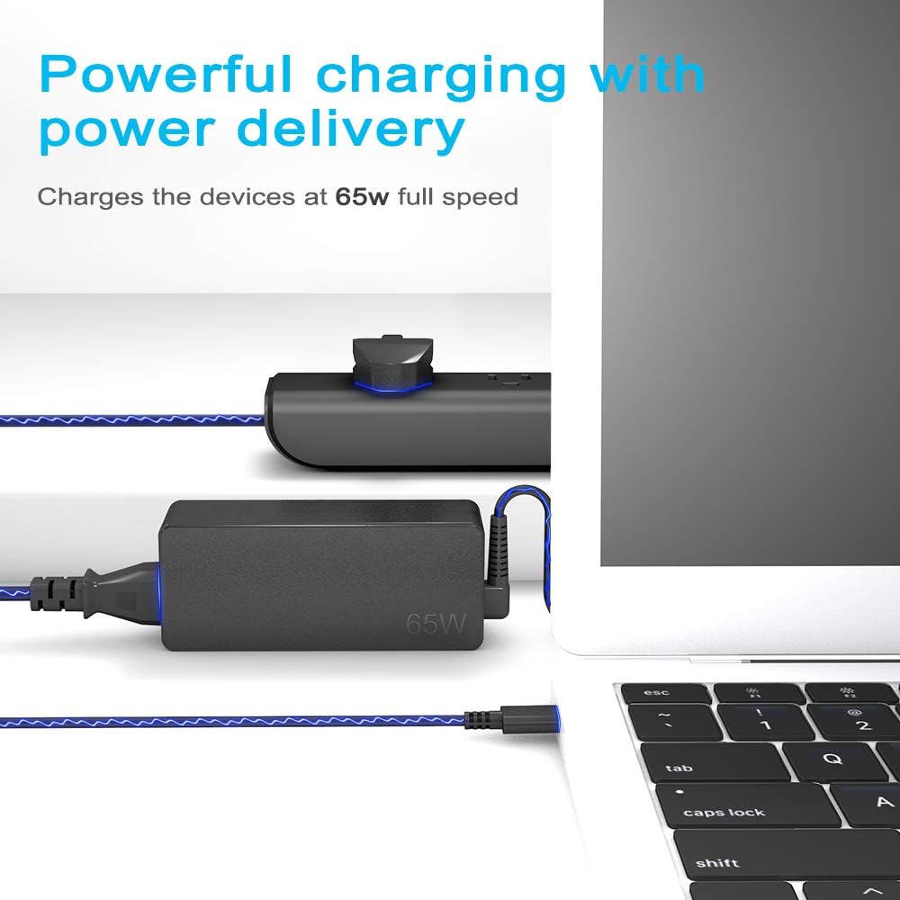 Thumbnail 2 de QYD 65W USB-C PD Laptop Charger Replacement for Lenovo ThinkPad and More