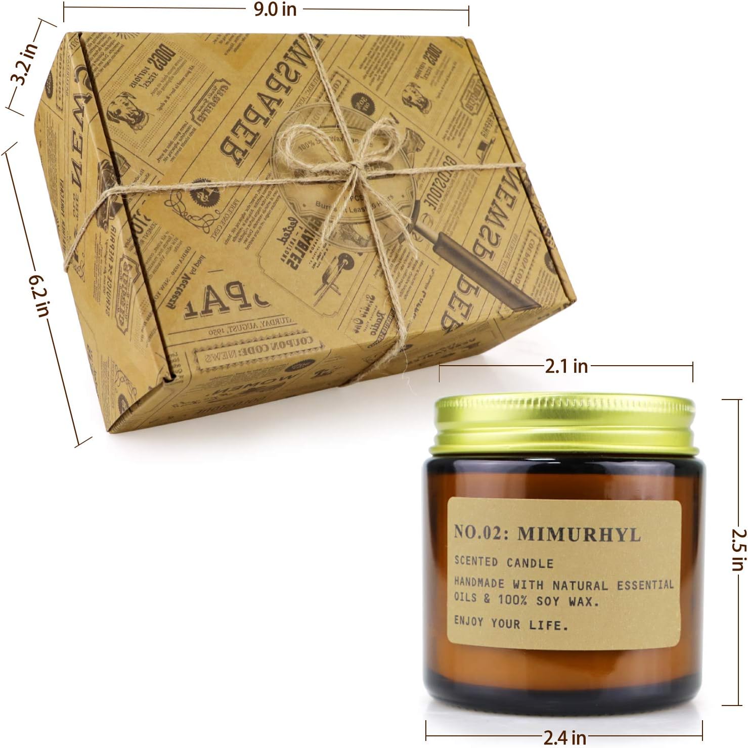 Thumbnail 5 de Scented candles gift set 6 pack 3.5 oz