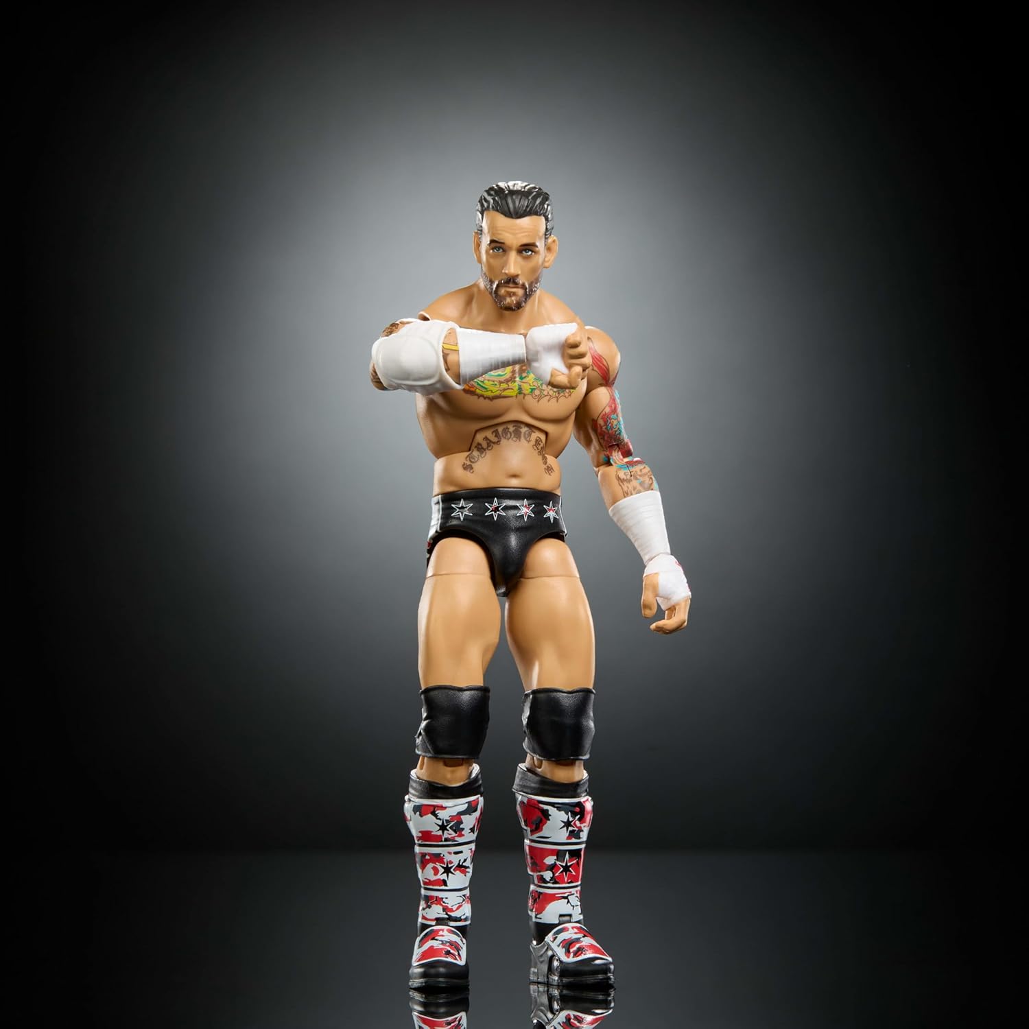 Detalle 2 de Mattel WWE Elite Collection Top Picks CM Punk Action Figure & Accessories Set (6-inch), JHV13