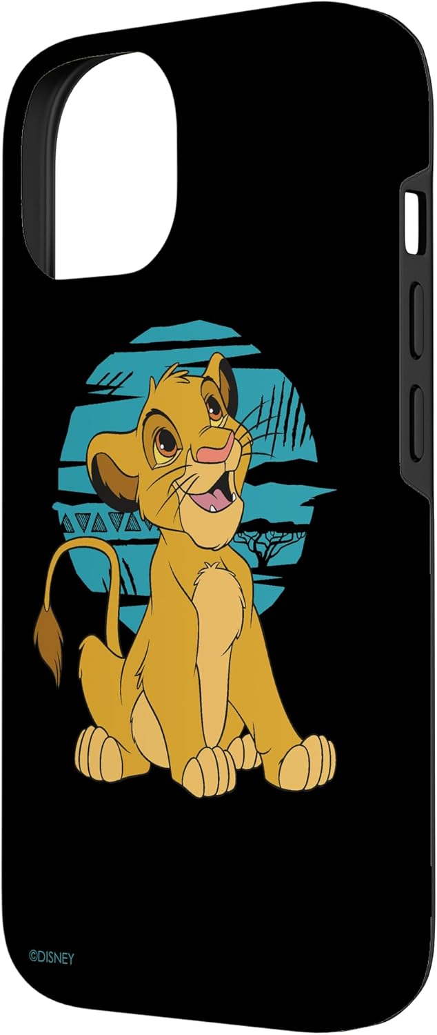 Thumbnail 4 de Disney Le Roi Lion Young Simba Happy Bleu Retro – Coque pour iPhone 15 Pro Max