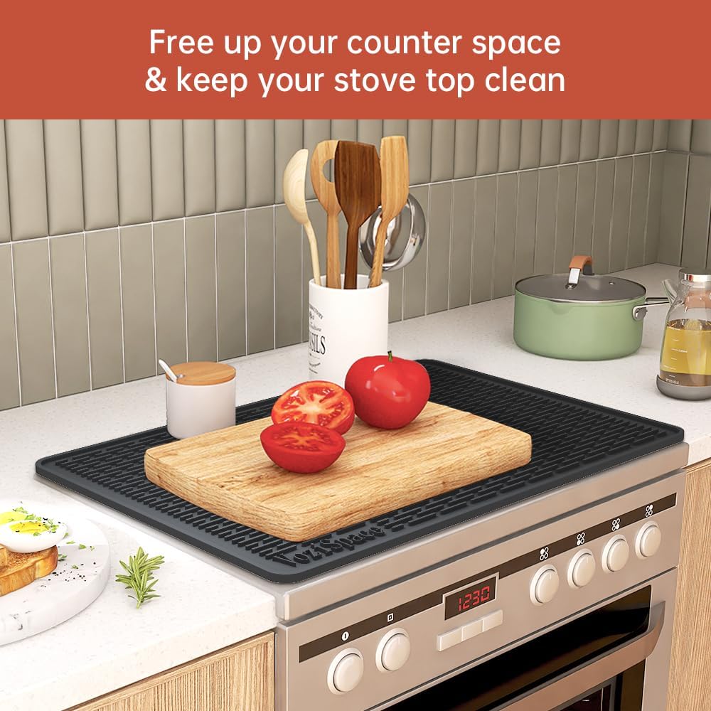 Thumbnail 6 de Silicone Electric Stove Top Cover Mat 28"x20" (Black) – Heat‑Resistant, Multifunctional