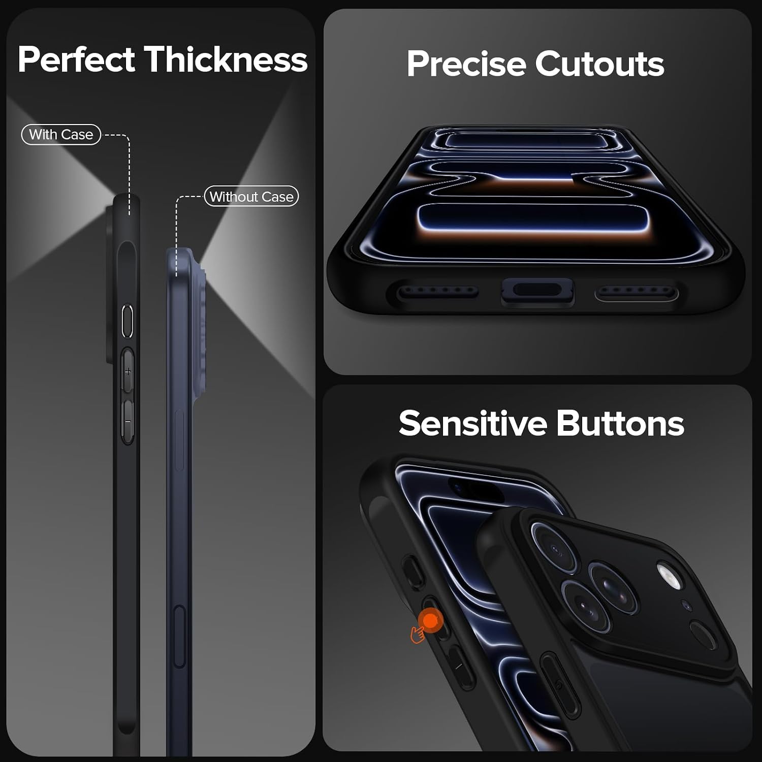 Thumbnail 4 de Coque ivoler mat pour iPhone 17 Pro (6,3 pouces) + 2 vitres en verre trempé, protection caméra et antichoc
