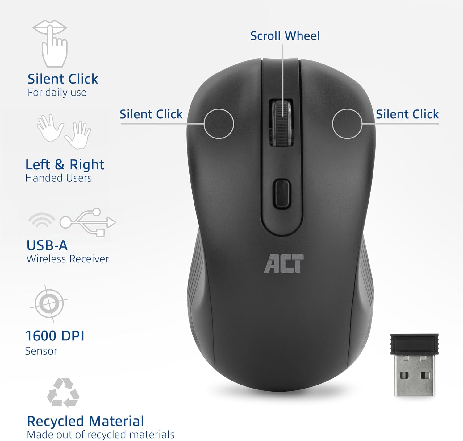 Thumbnail 3 de ACT AC5105 Kabellose Maus
