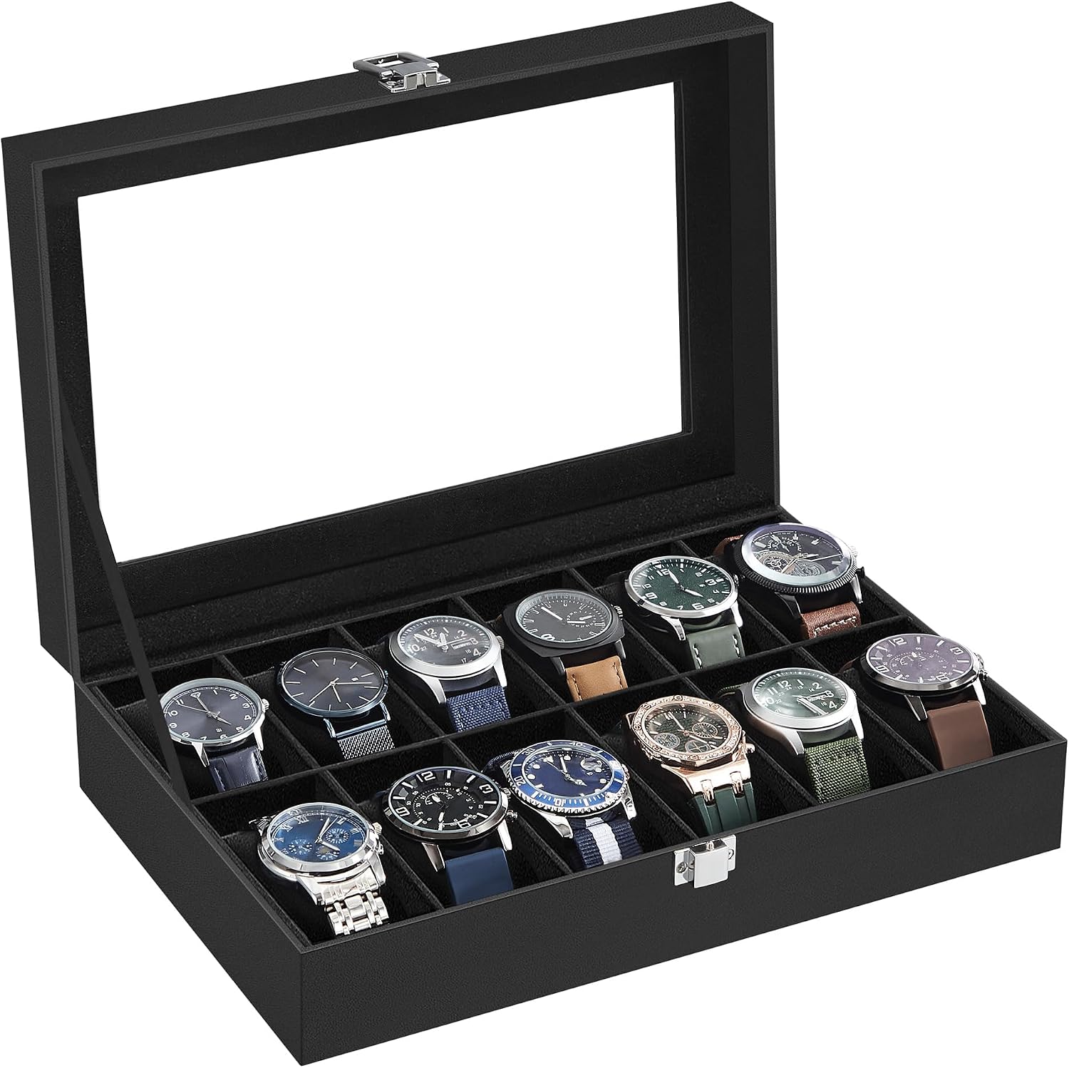 Detalle de SONGMICS JWB12B Coffret 12 emplacements