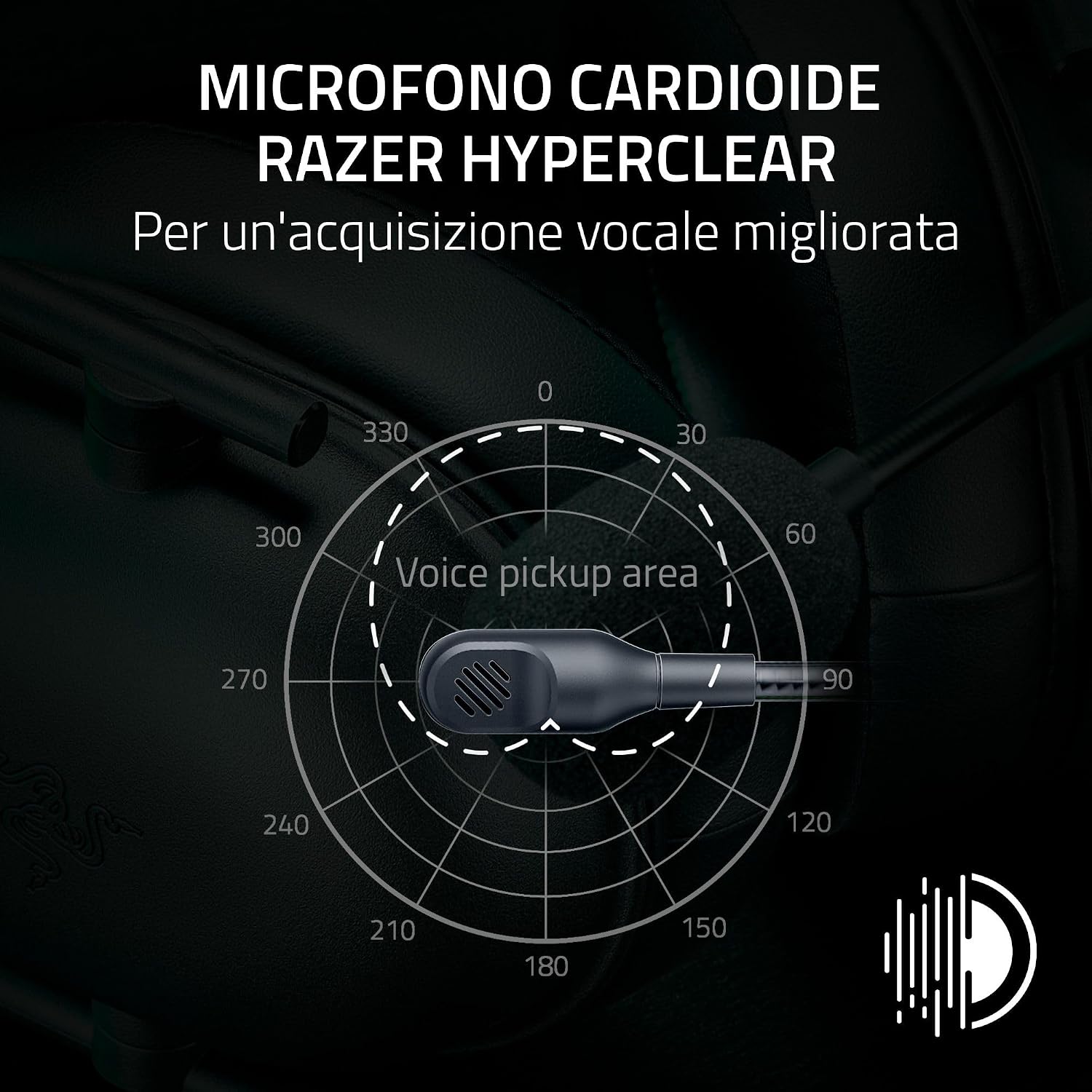 Thumbnail 2 de Razer Blackshark V2 X (licenza per Xbox) cuffie e-sport cablate con microfono cardioide da 3,5 mm
