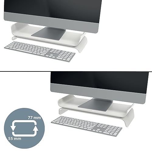 Detalle de Leitz Ergo Soporte Monitor Adjustable, Gris/Blanco 🖥
