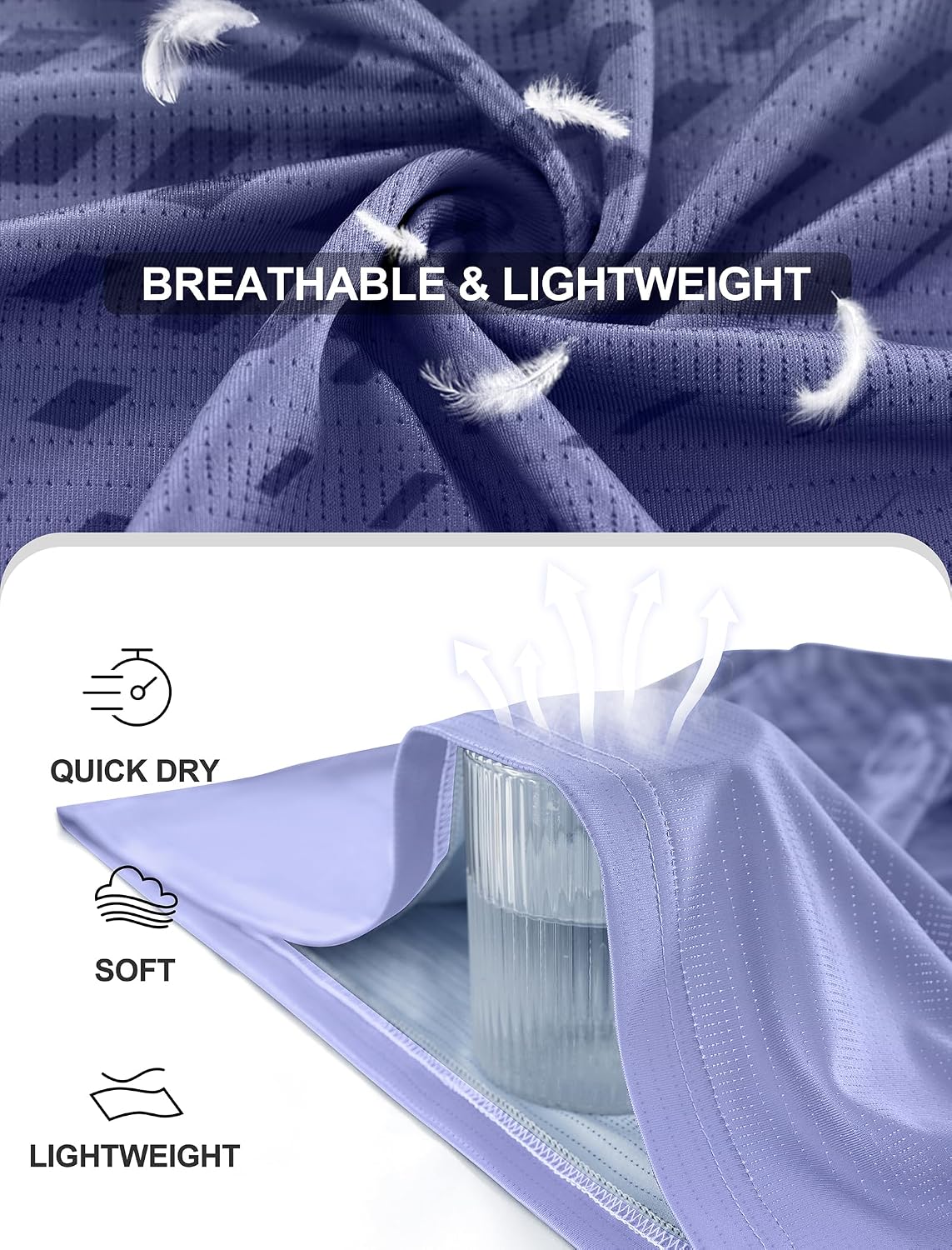 Detalle de Men’s Moisture-Wicking Gym and Running T-Shirt