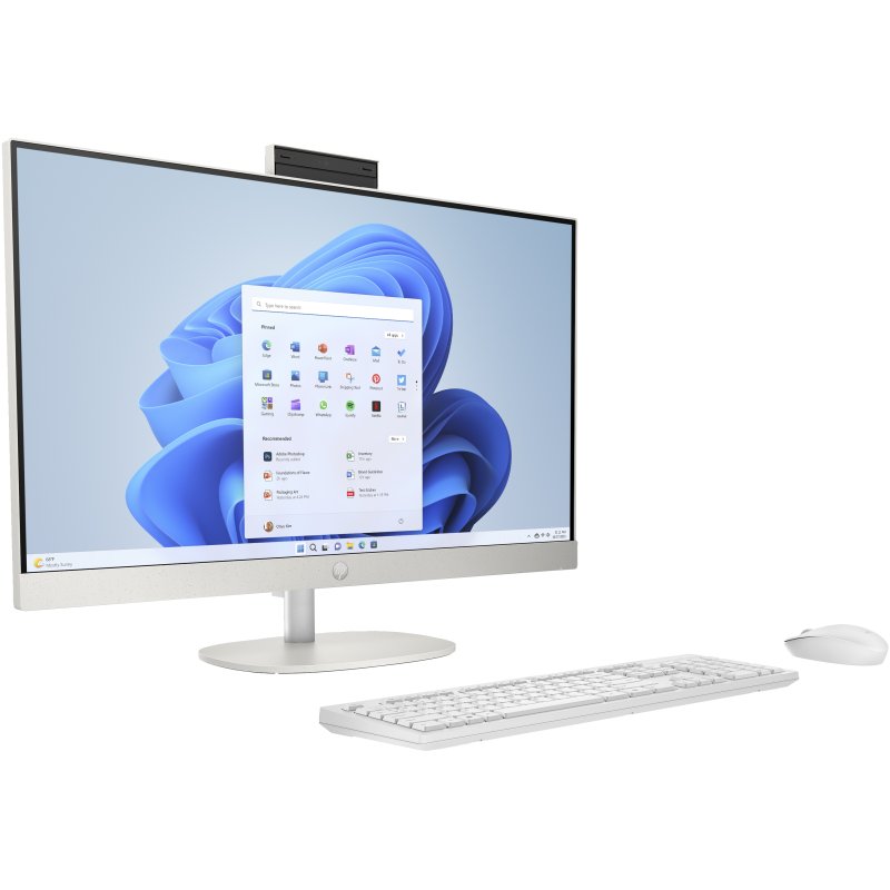 Detalle 2 de HP All-in-One 24-cr0067ns: rendimiento compacto y sostenibilidad en un todo en uno de 23,8 pulgadas