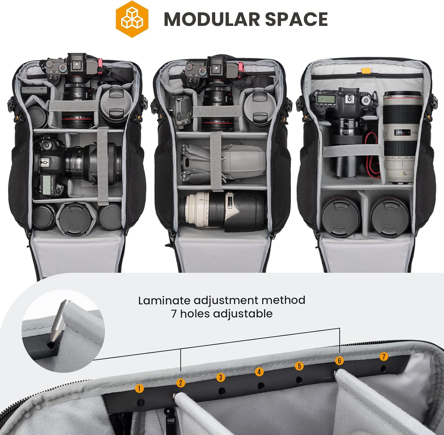 Thumbnail 2 de TARION Camera Bag Large 17 L backpack