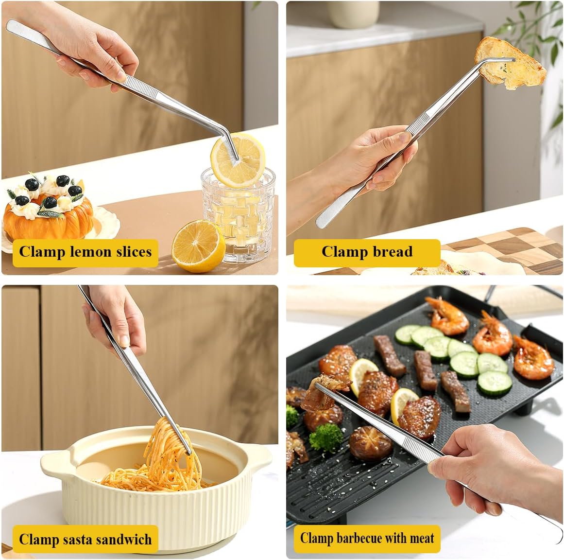 Thumbnail 6 de Berglander Pinces de Cuisine 2 pièces 30,5 cm – Pinces à Grill en Acier Inoxydable Extra-longues