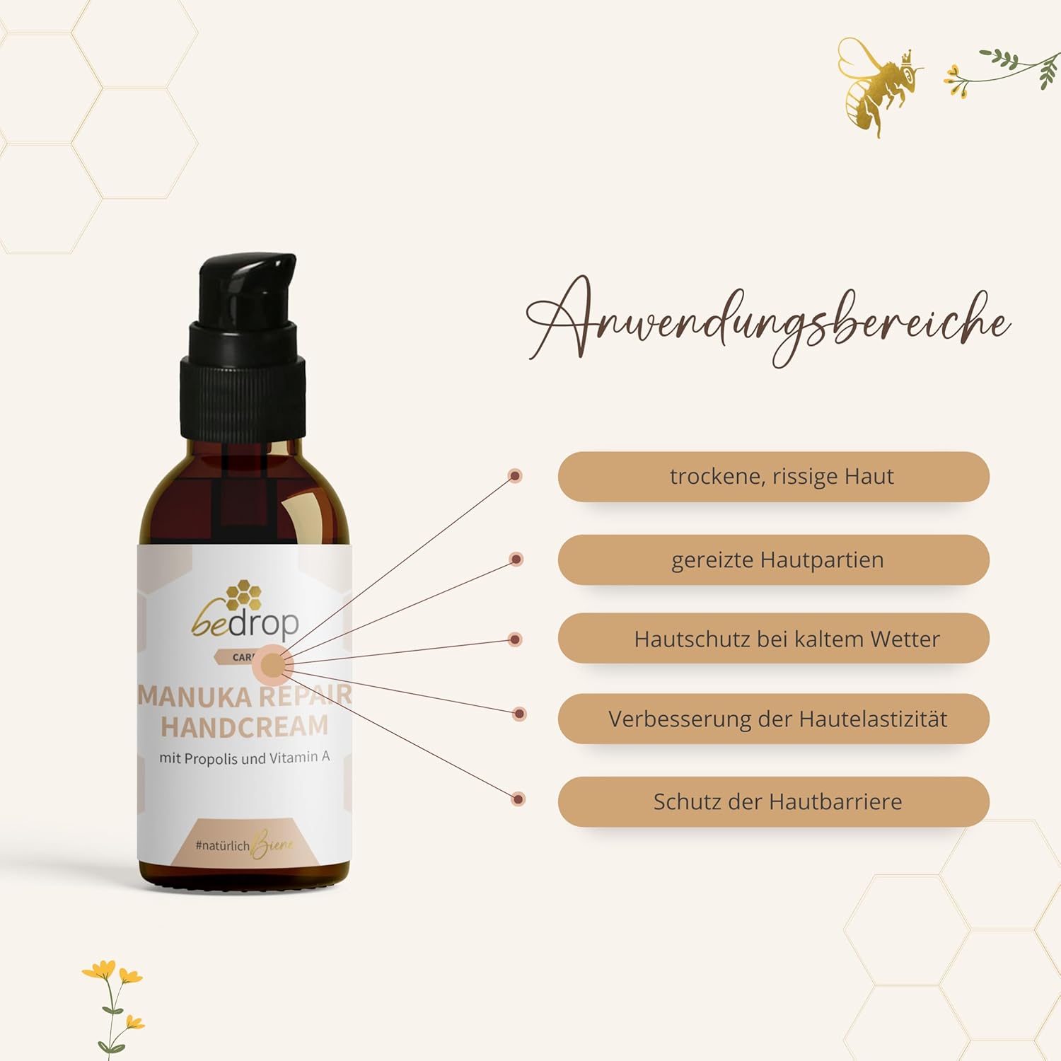Detalle 2 de bedrop Manuka Repair Handcreme Feuchtigkeitspflege