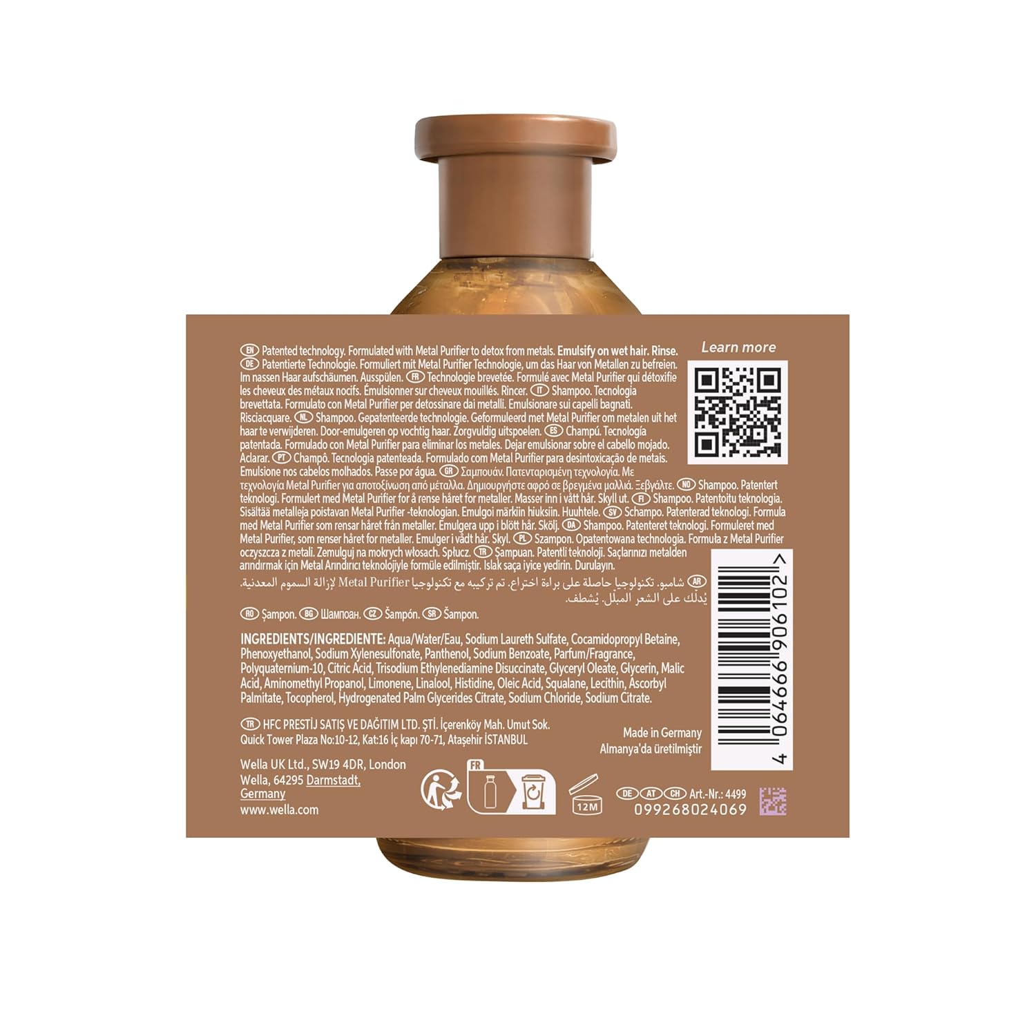 Thumbnail 6 de Wella Professionals Ultimate Smooth Shampoo mit Squalan & Omega 9 (250 ml) – pflegendes Shampoo für trockenes, stumpfes und krauses Haar