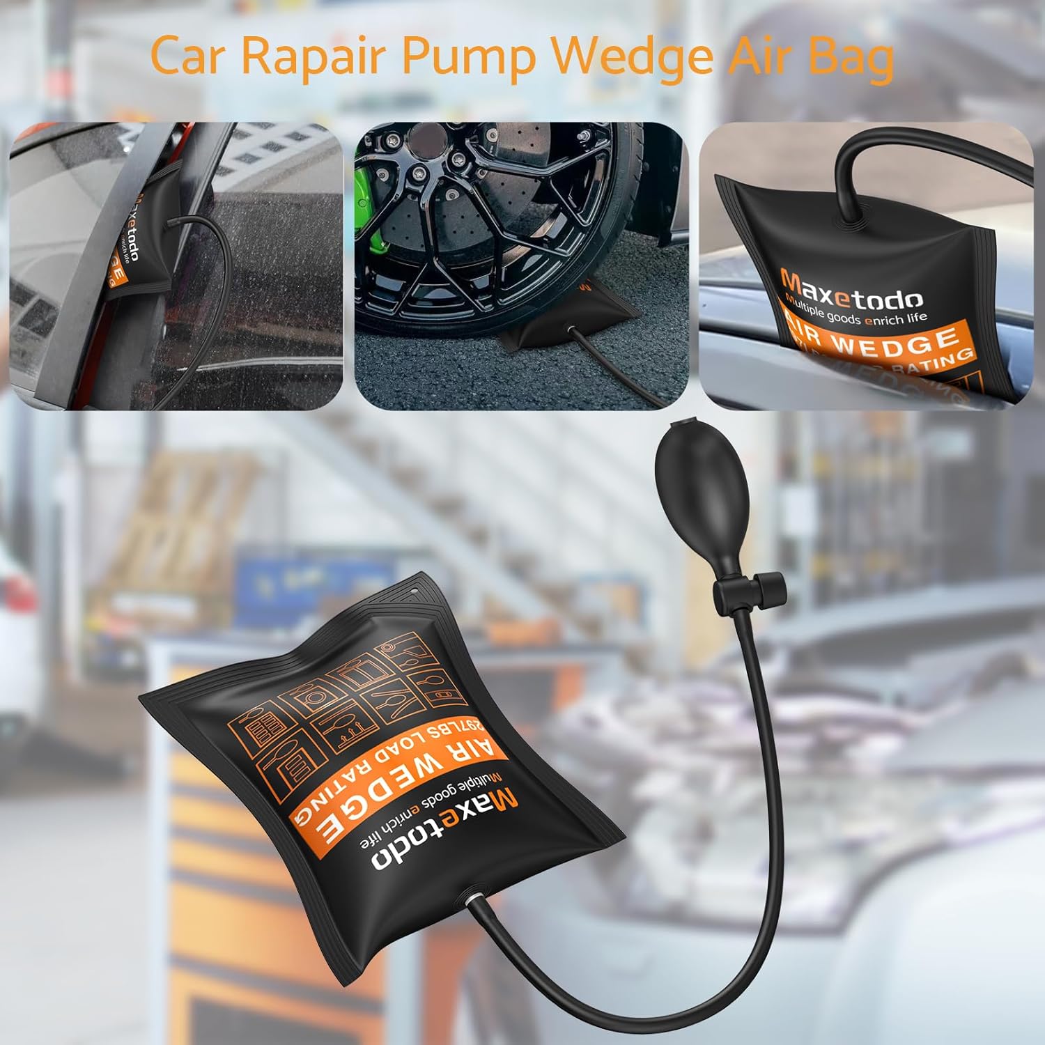 Thumbnail 6 de Maxetodo Set da 4 cuscini gonfiabili ad aria per sollevamento mobili e installazione porte/finestre