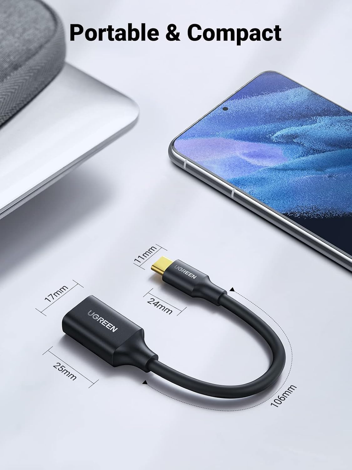 Thumbnail 6 de UGREEN USB-C OTG adapter, 15 cm