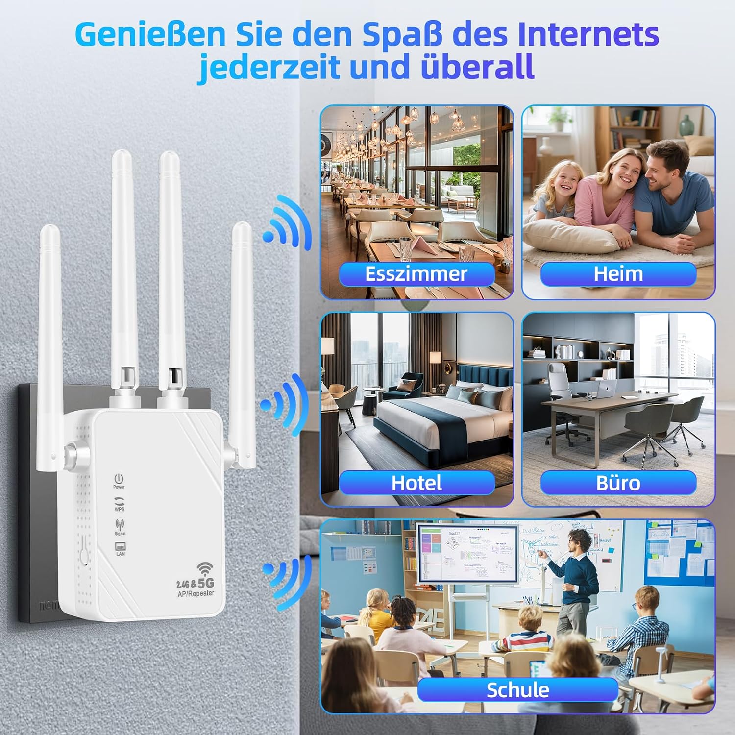 Thumbnail 5 de WLAN-Verstärker 1200 Mbit/s Dualband Repeater mit LAN – Ultraxtender
