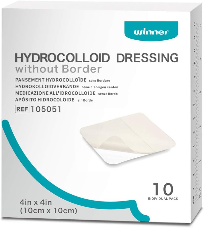Detalle de Winner Medical Hydrocolloid Dressing 10cm x 10cm – 0.5mm, 10 Dressings