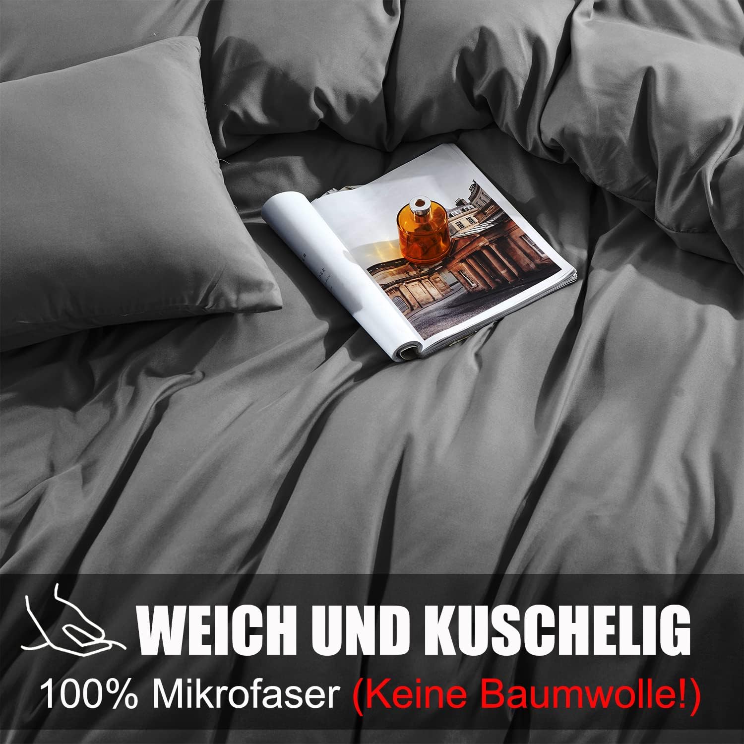 Thumbnail 3 de Soifox Kissenbezug 40x60 im 2er Set