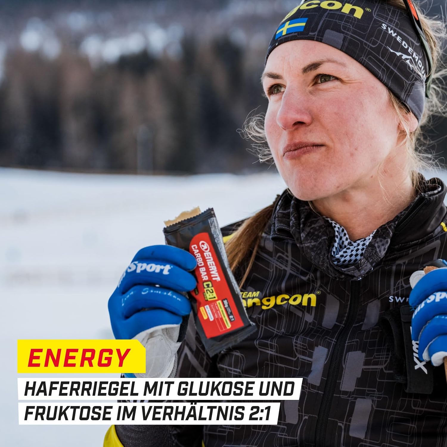 Thumbnail 3 de Enervit Carbo Bar C2:1PRO No Flavour – Energieriegel mit 30 g Kohlenhydraten pro Riegel (glutenfrei, 12 Riegel)