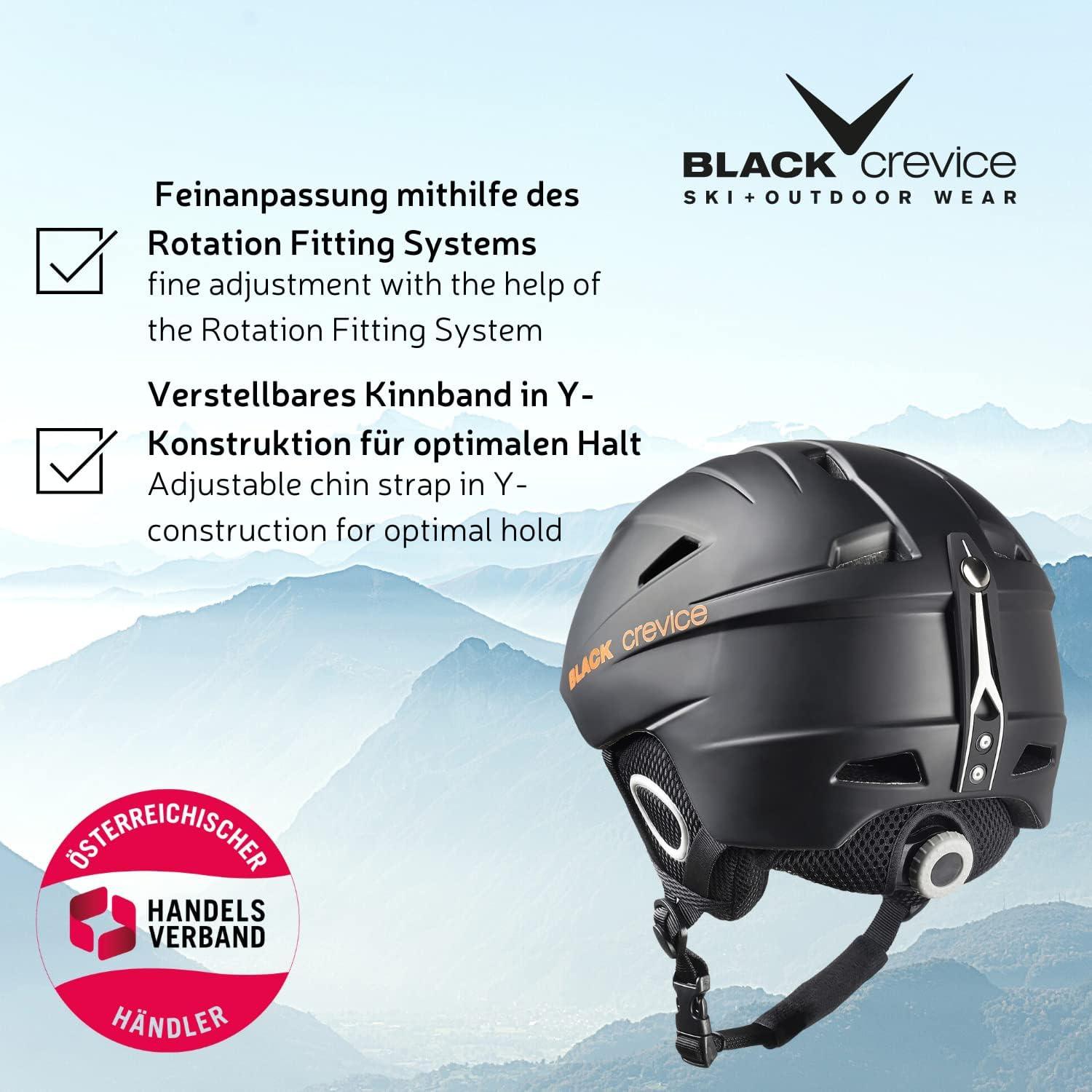 Thumbnail 4 de BLACK CREVICE Kitzbühel Casco da sci X-Large Nero – Protezione affidabile e comfort modulabile